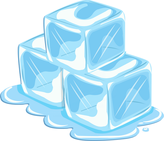 Melting Stack of Ice Cubes
